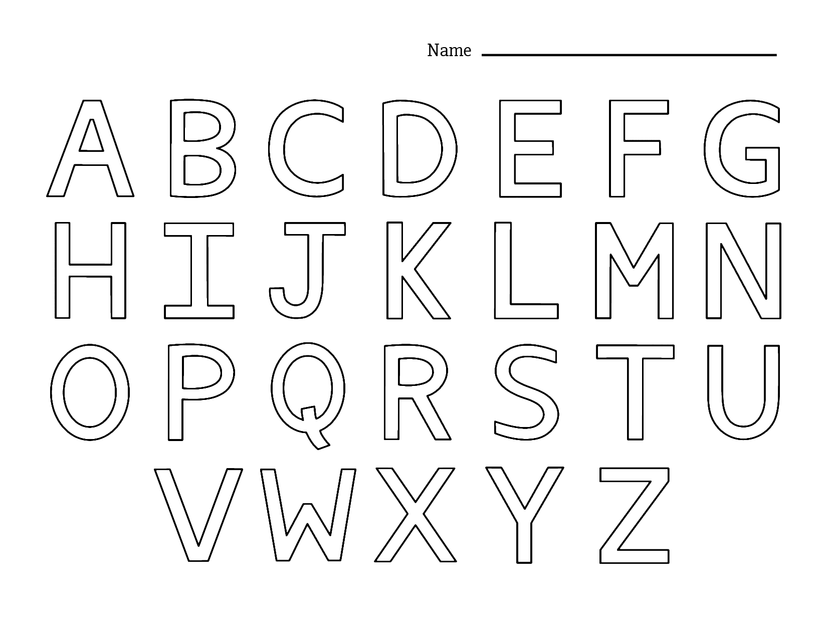 Alphabet Coloring Pages Printable Coloring Pages FREE