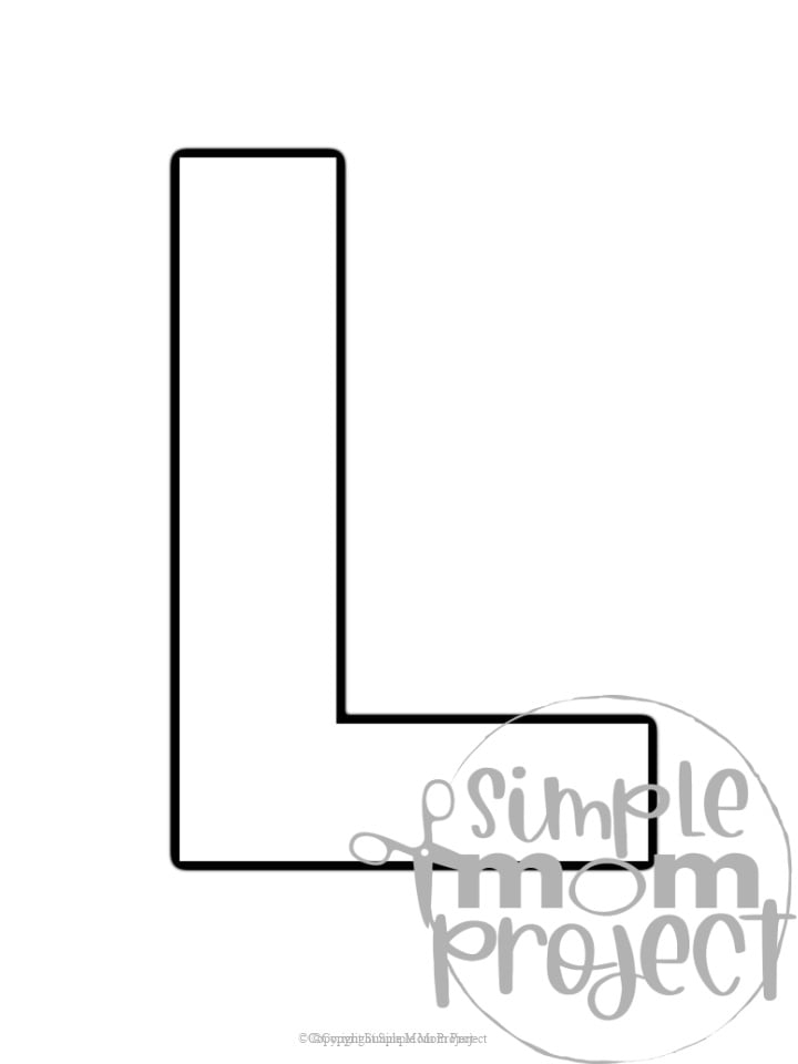 Free Letter L Outline Download Free Letter L Outline Png Images Free 