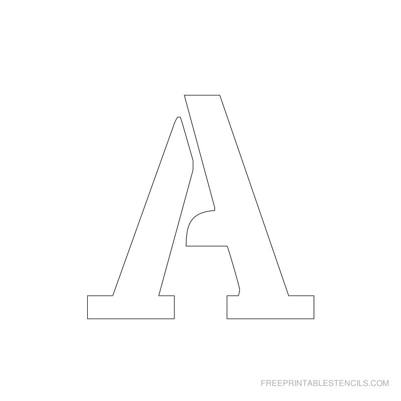 Free Printable 2 Inch Letter Stencils A Z