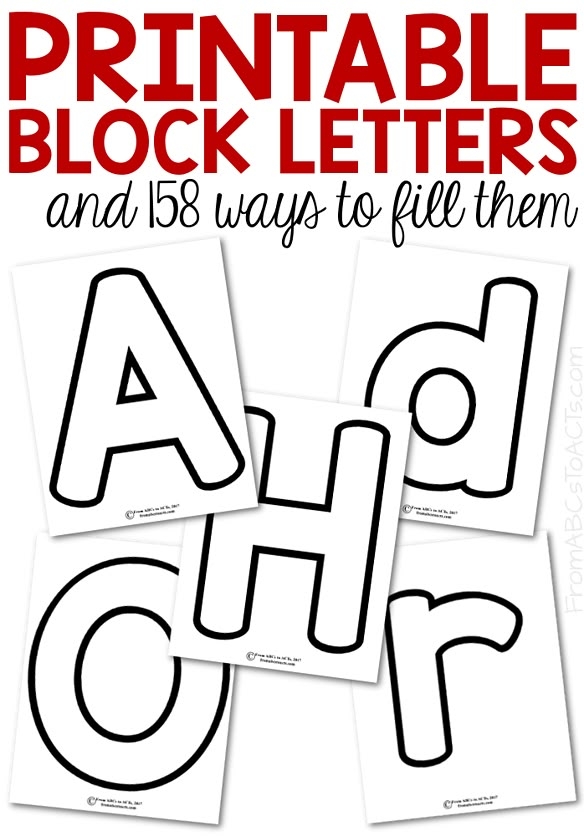Free Printable Block Letters A z