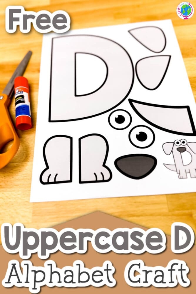 Free Printable Uppercase Letter D Craft D Is For Dog