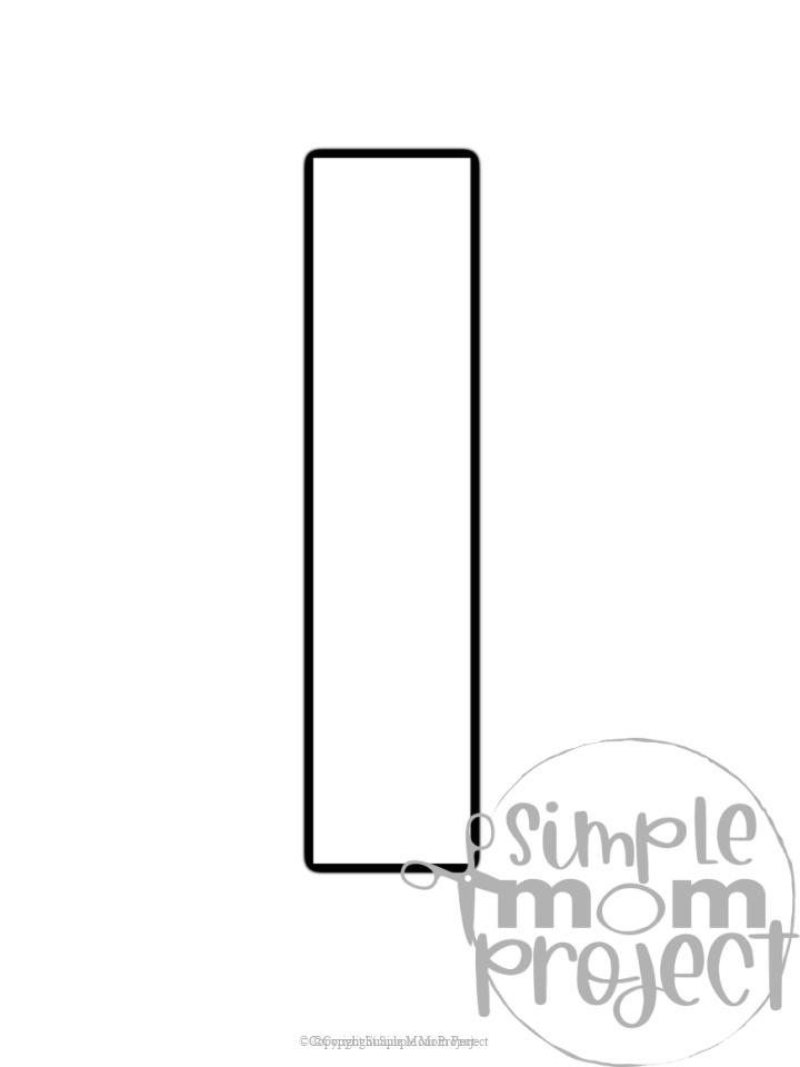 Free Printable Uppercase Letter I Template Simple Mom Project