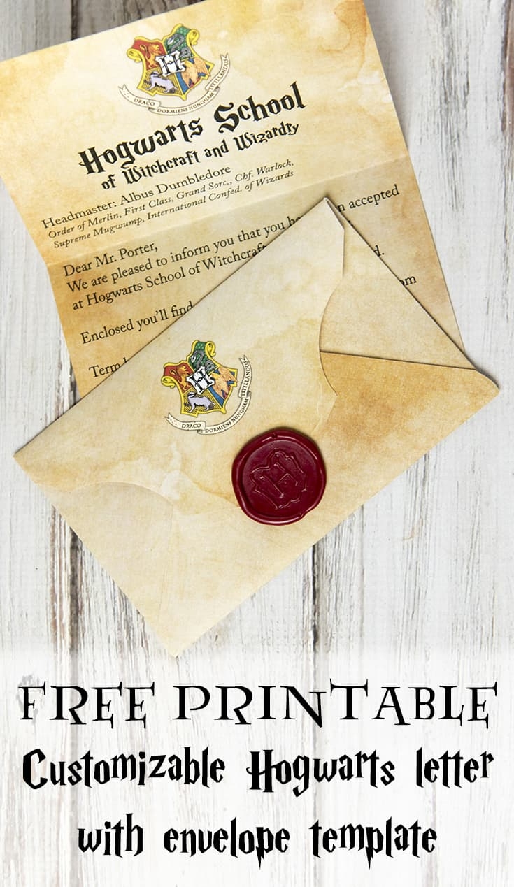 Harry Potter Hogwarts Letter Template
