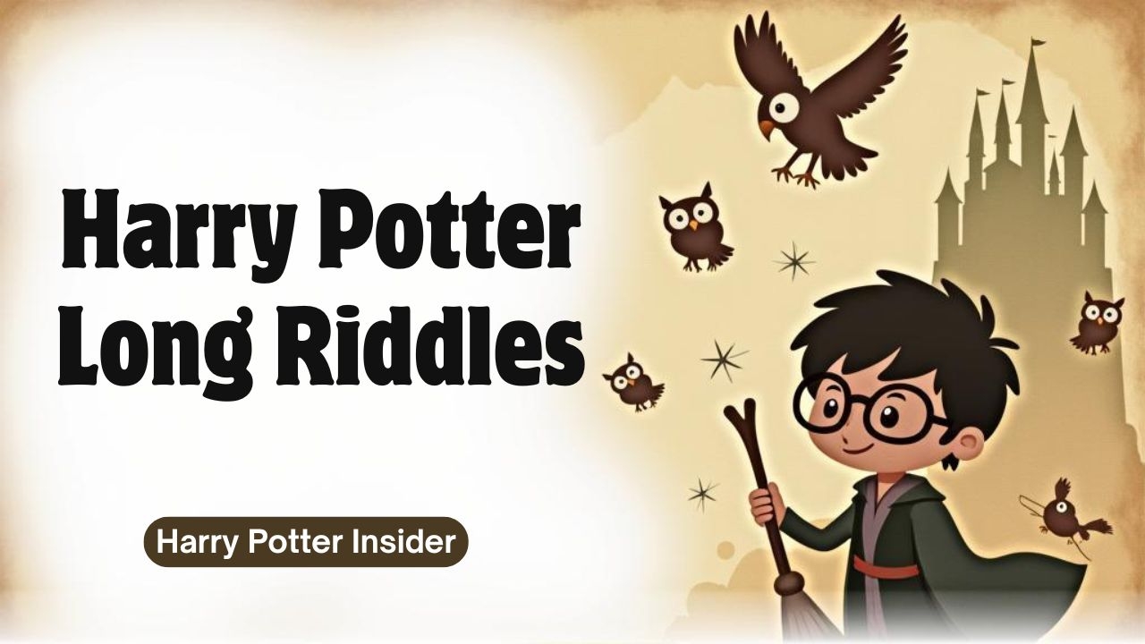 Harry Potter Long Riddles Magical Puzzles 
