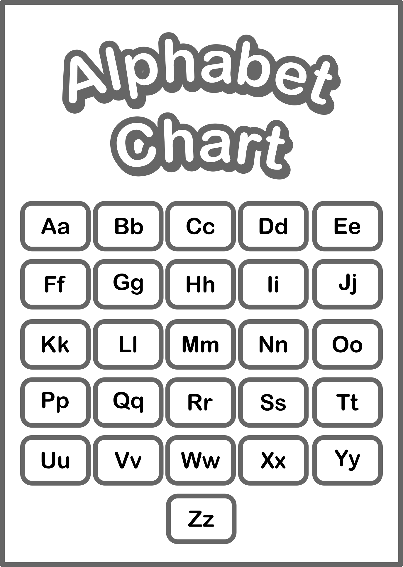Kindergarten Alphabet Chart 10 Free PDF Printables Printablee