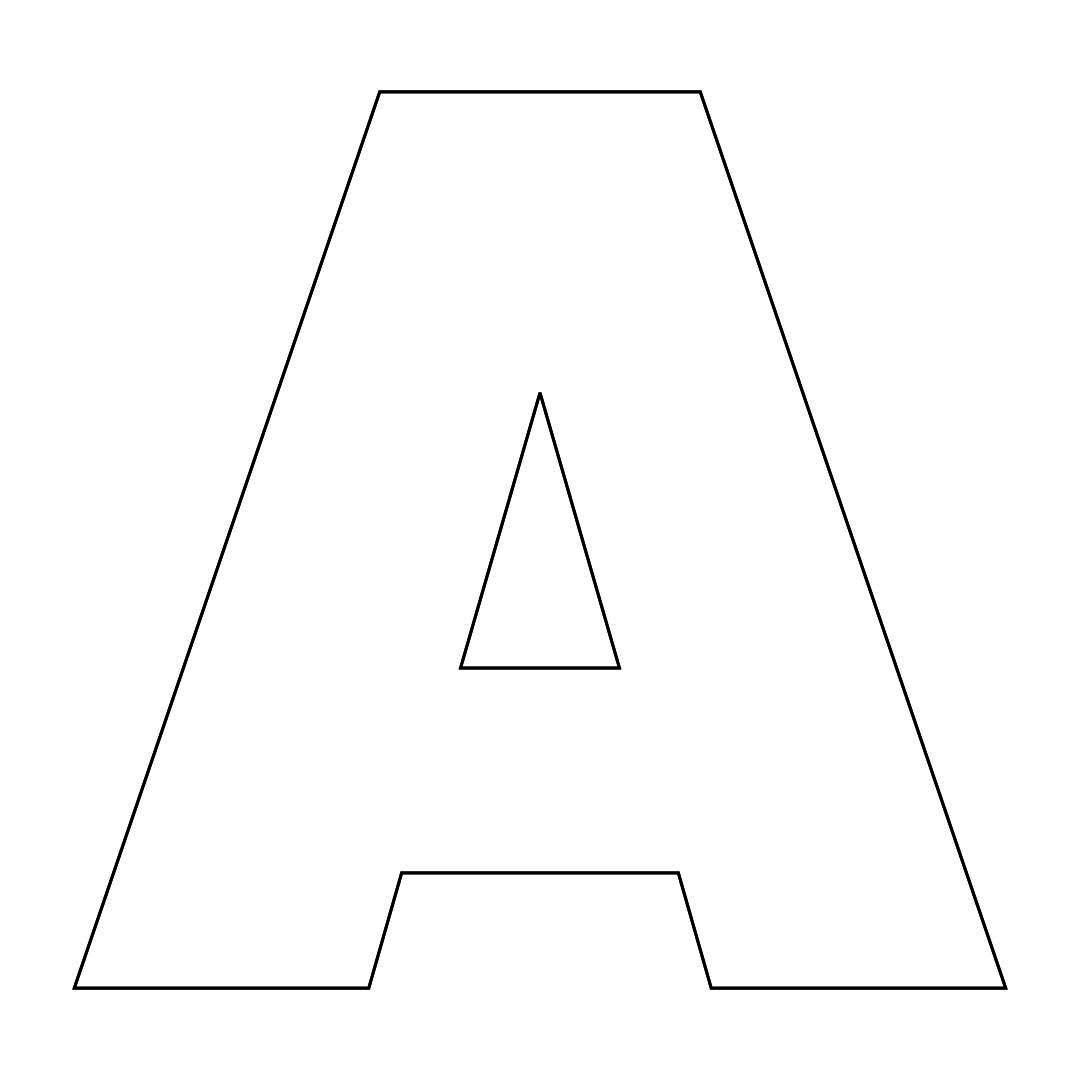 Large Letter Templates Stencil Lettering