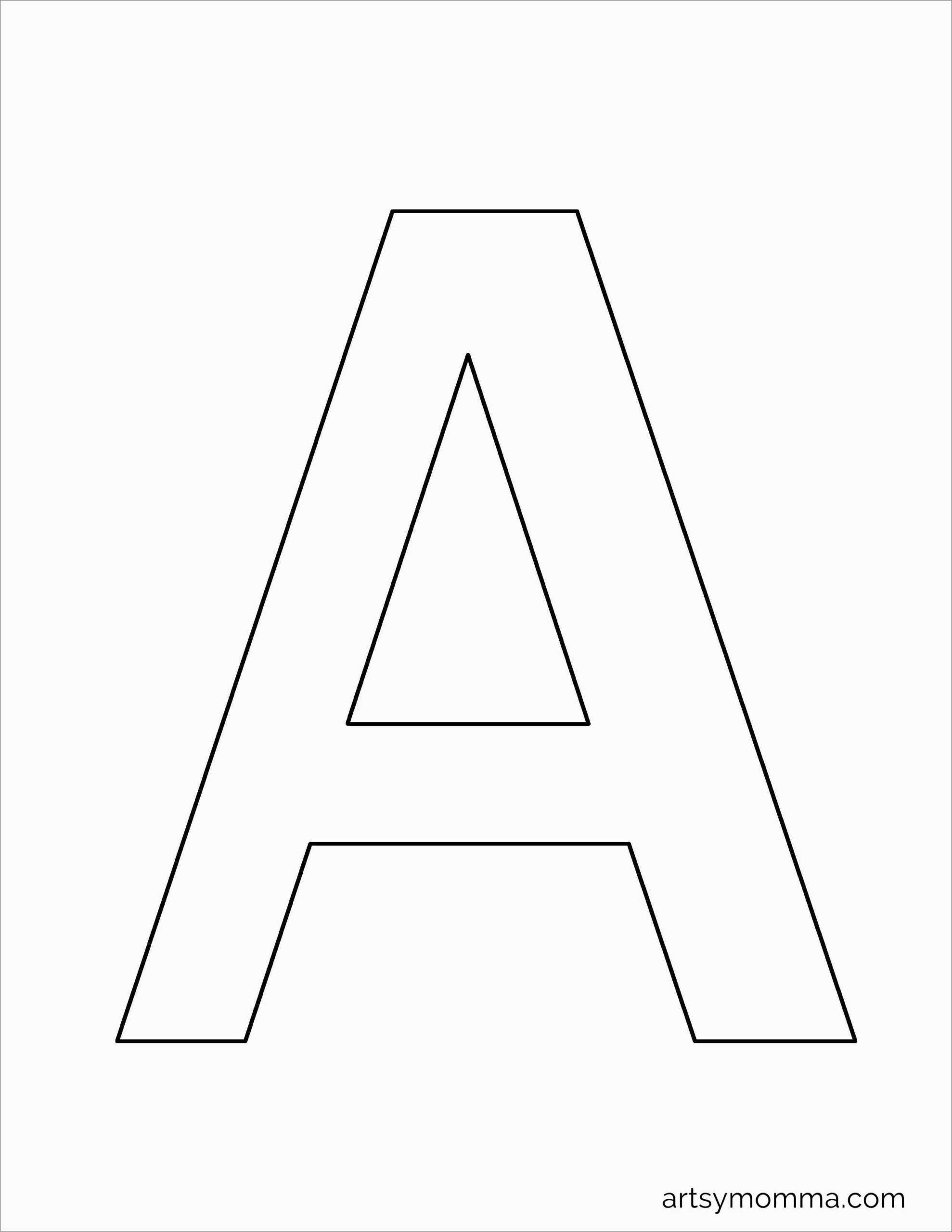 Letter A Template Free Printable Printable Templates