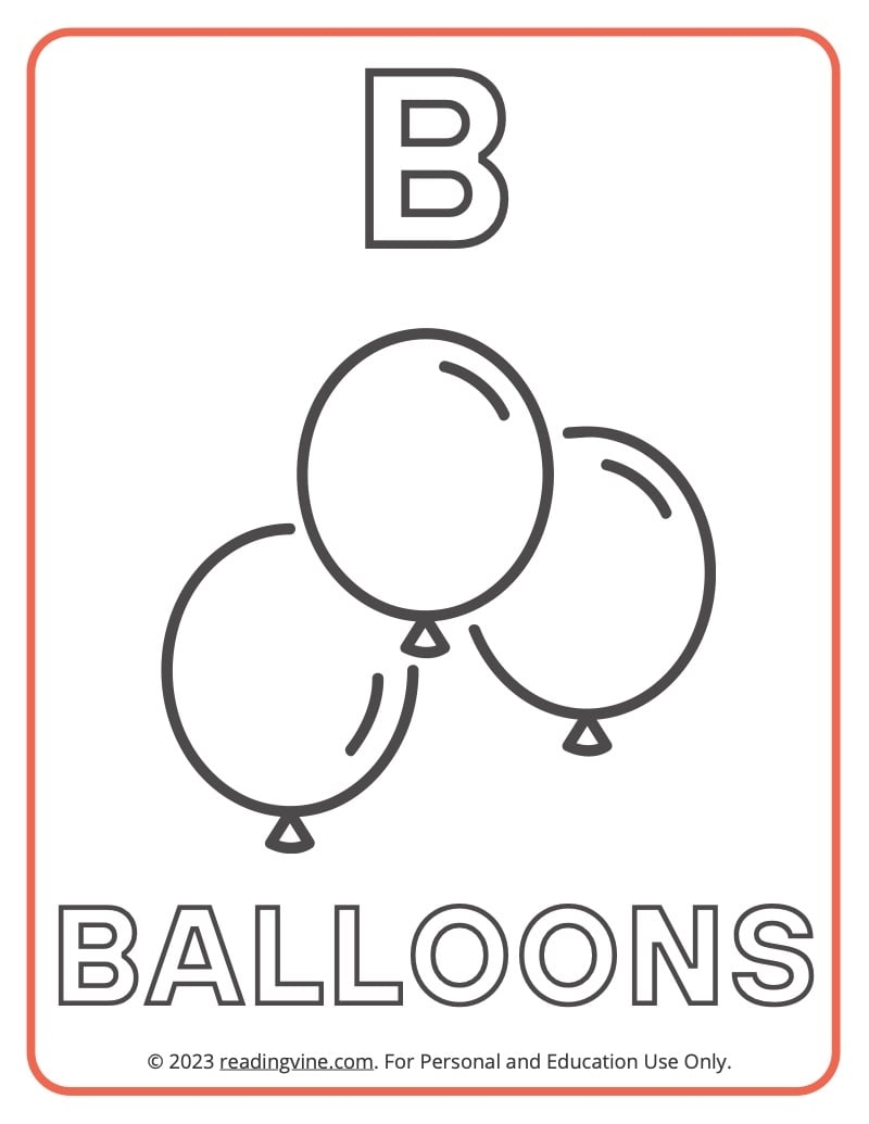 Letter B Coloring Pages Pre Printable Infoupdate