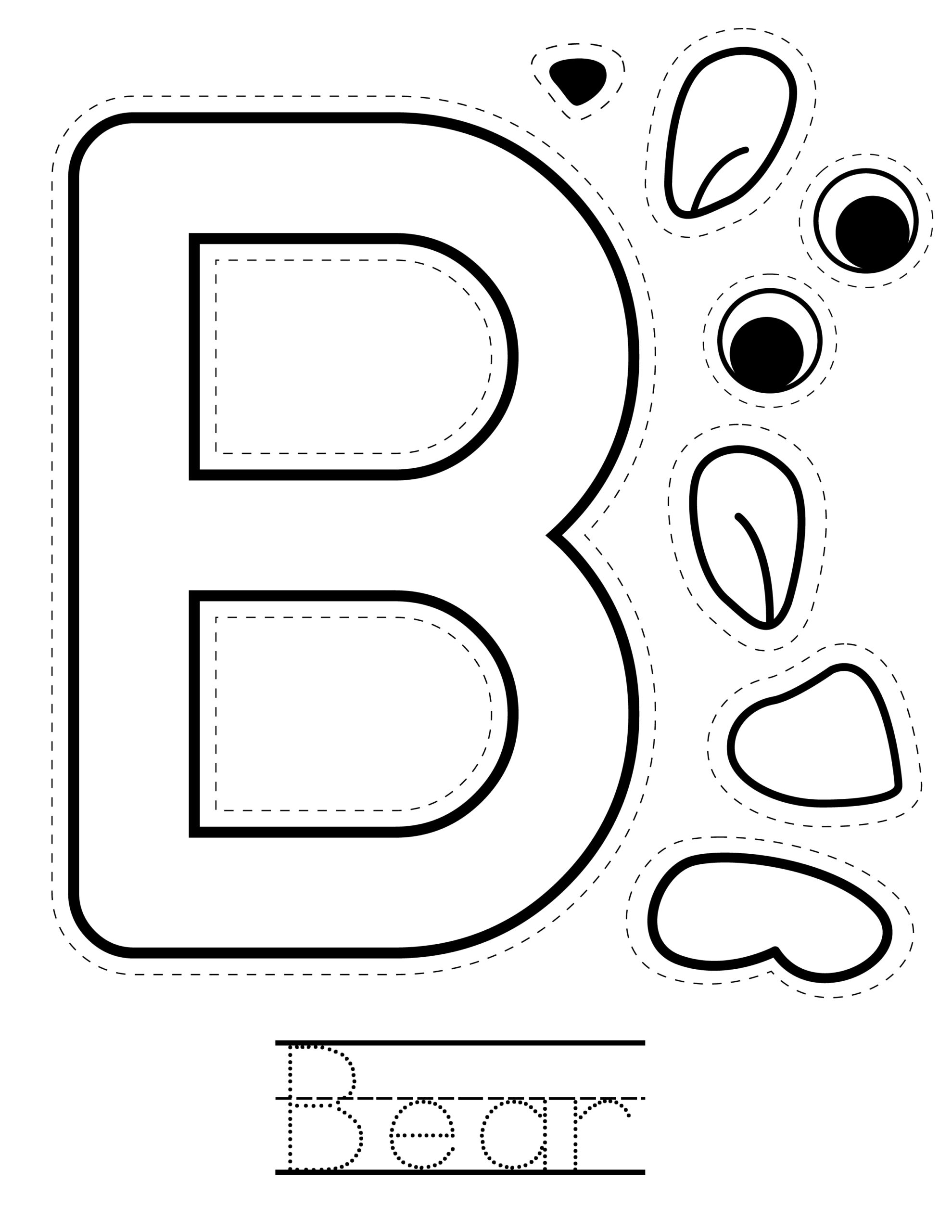 Letter B Craft Bear Activity Homeschooling Preschool