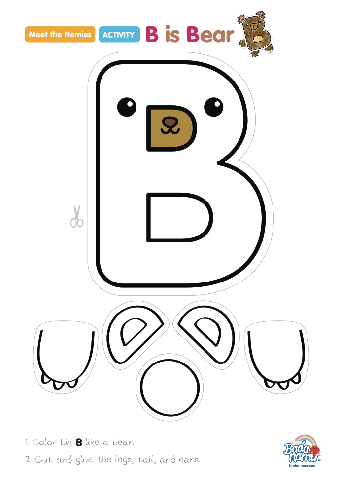Letter B Craft Template