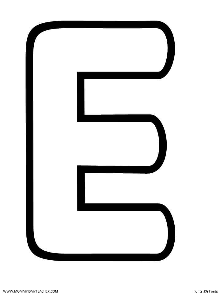 LETTER E PRINTABLES Mommy Is My Teacher