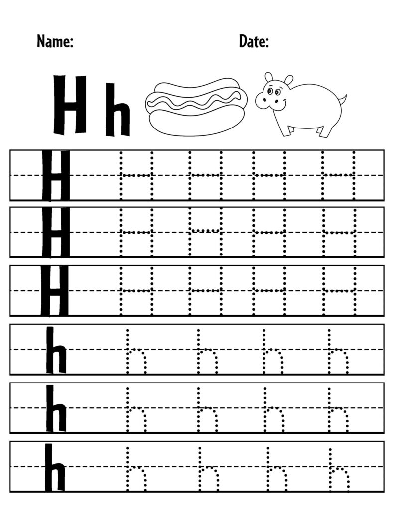 Letter H Preschool Printables Preschool Mom Worksheets Library