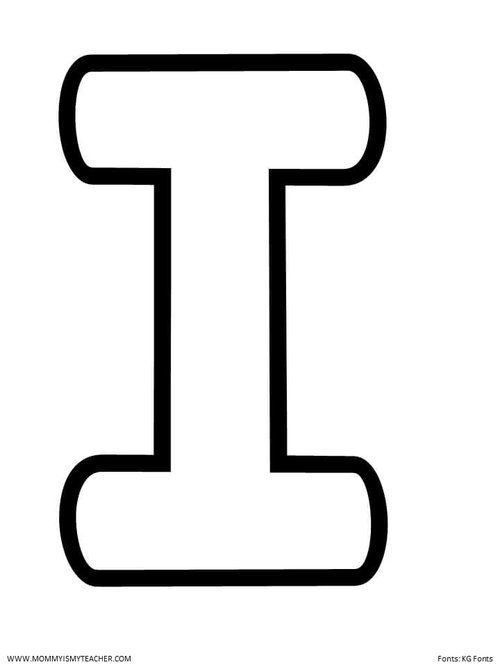 LETTER I PRINTABLES Mommy Is My Teacher Alphabet Letters To Print 