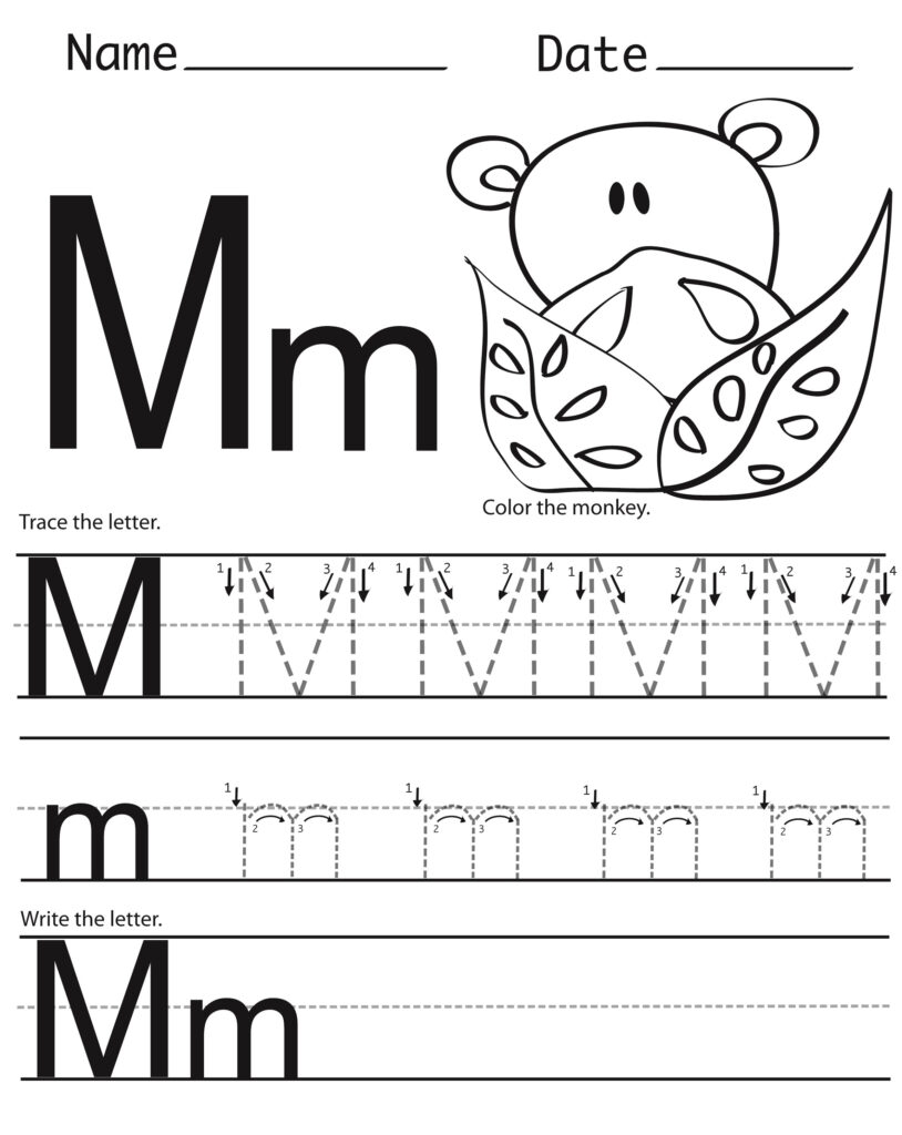 Letter M Free Printable Worksheets Printable Worksheets