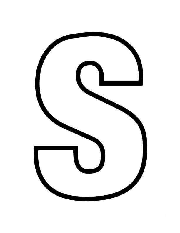 Letter S 1 Coloring Page Free Printable Coloring Pages For Kids