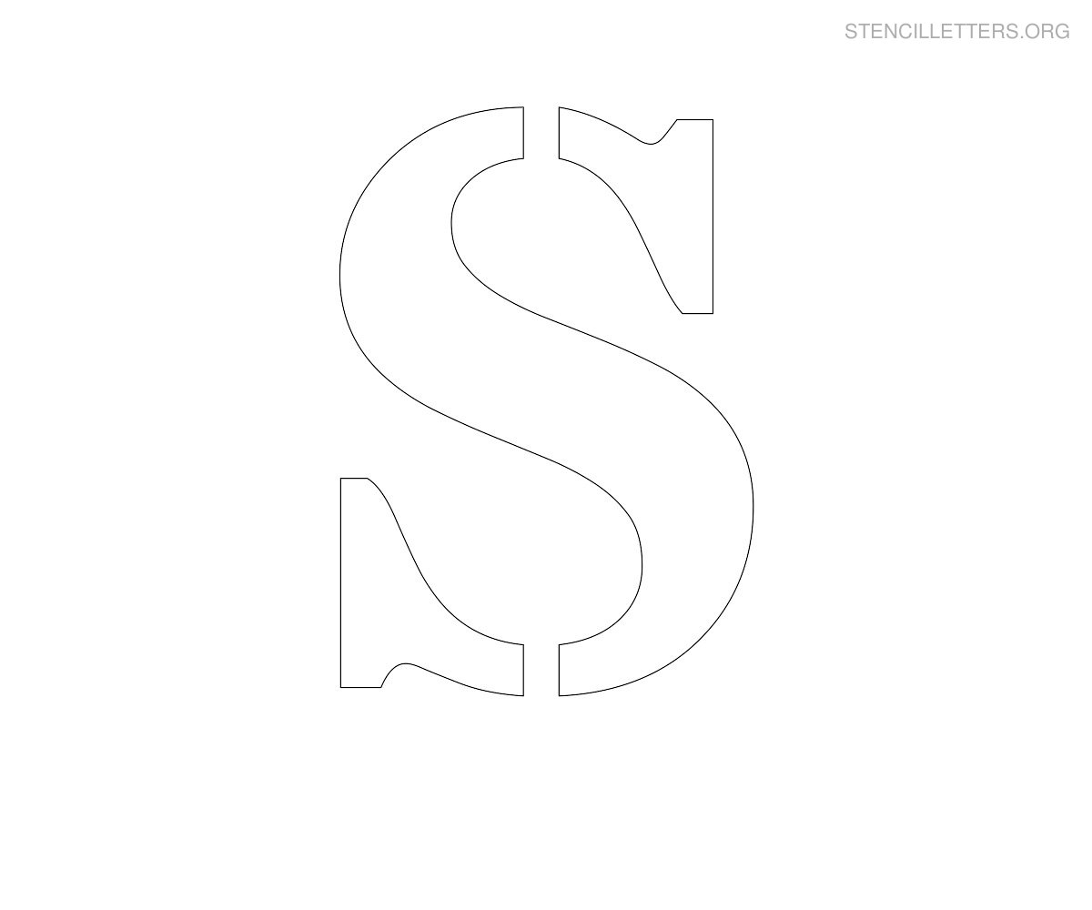 Letter S Stencil Printable