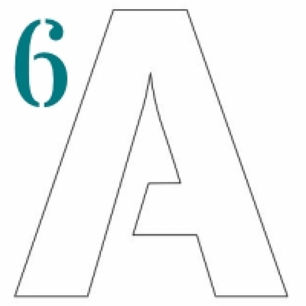 Printable 4 Inch Stencil Letters