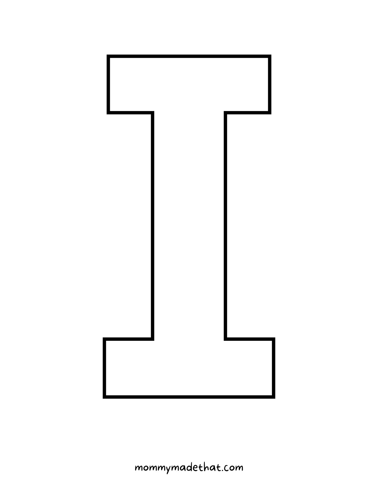Printable Alphabet Letter I