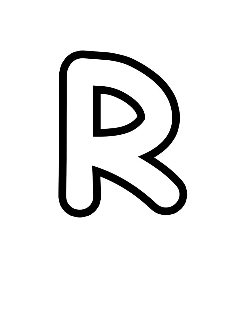Printable Bubble Letter R Printable Word Searches