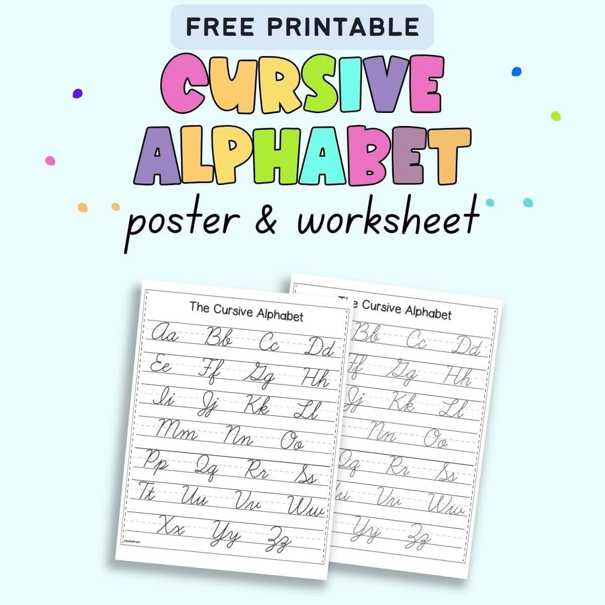 Printable Lowercase Cursive Letter Stencils Infoupdate