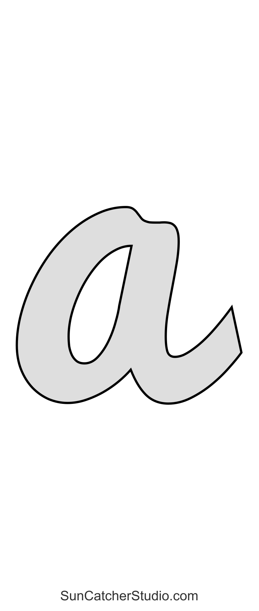 Printable Lowercase Cursive Letter Stencils Pdf Infoupdate