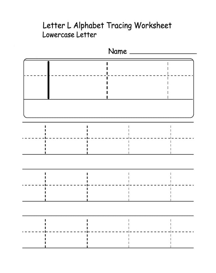 Printable Lowercase Letter L Tracing Free Download And Print For You 