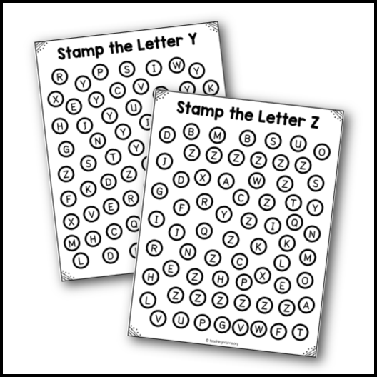 Stamp The Uppercase Letter Printables Club