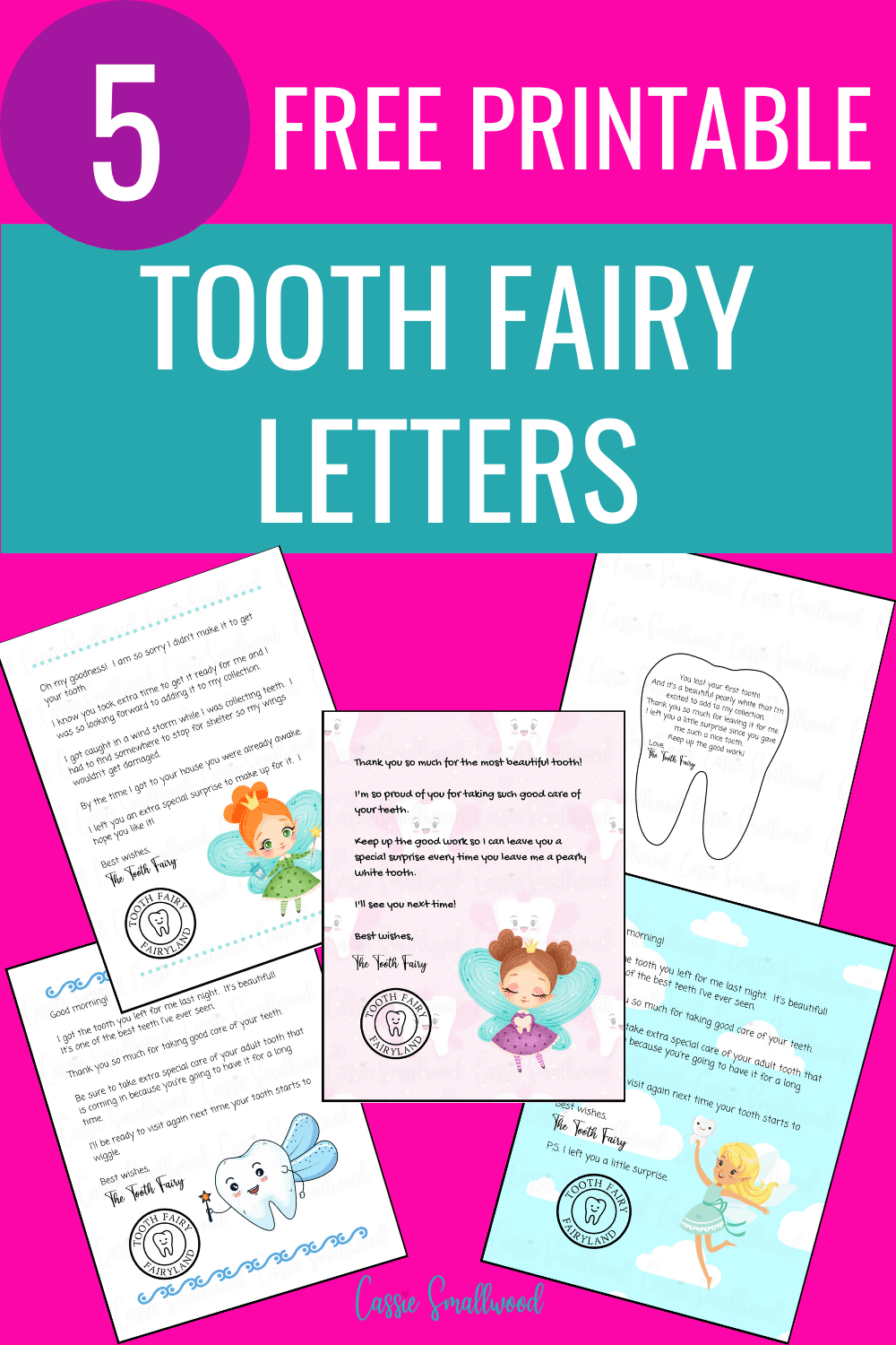 Tooth Fairy Letter Printable Free